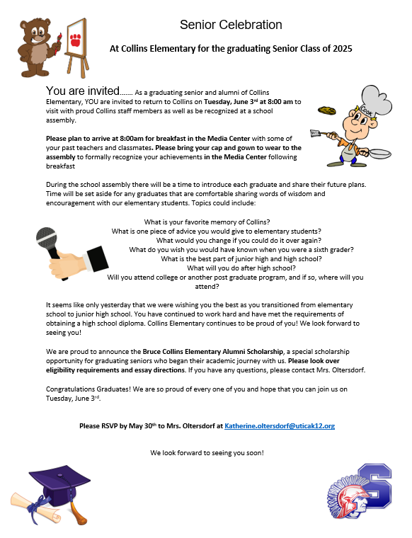 CALLING ALL SENIORS!